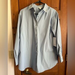 Athleta Oversized Poplin Top Size M